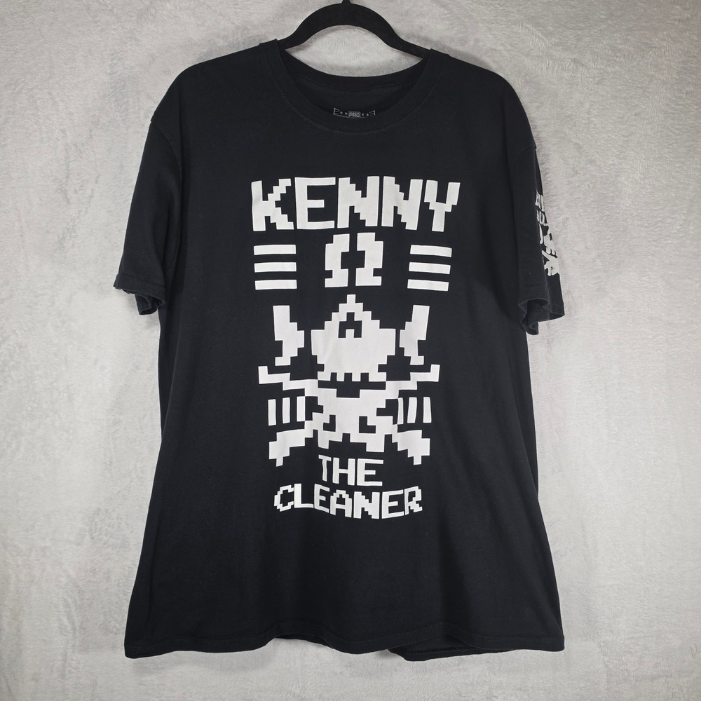 Pro Wrestling Tees Kenny Omega The Cleaner Bullet Club NJPW Shirt Mens XL Black